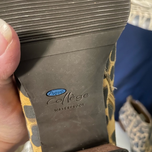 New with tags waterproof leather animal print boots. Sold at Macy’s. - Picture 4 of 12